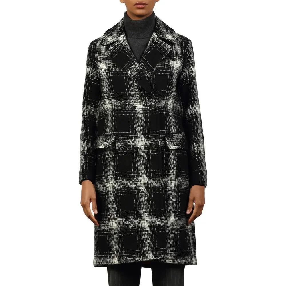 FLEURETTE X HARRIS TWEED® OAKLEY DOUBLE BREASTED COAT "WINDOWS" US10